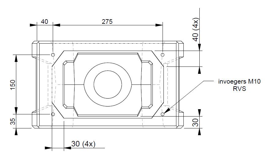 Kortmann Betonfundament für Alfen Standfüße (Eve Single/Eve Double) und Peblar Dual Standfuß