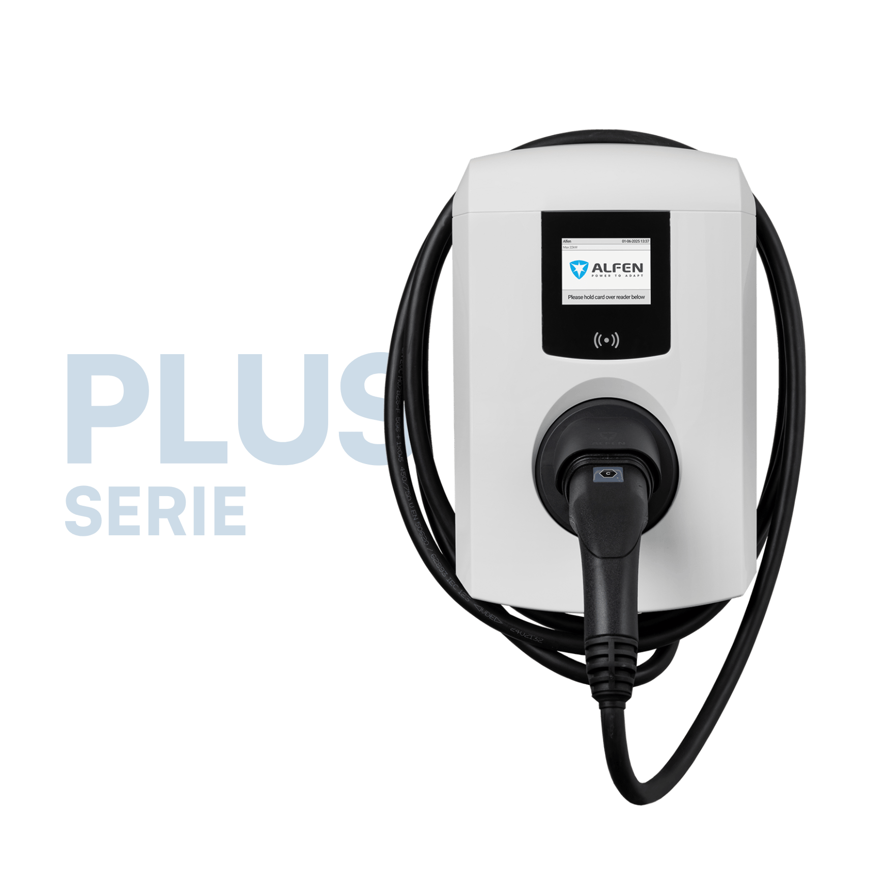 Alfen Eve Single Plus DE Wallbox mit Typ 2-Ladekabel (bis 22 kW, Eichrecht)
