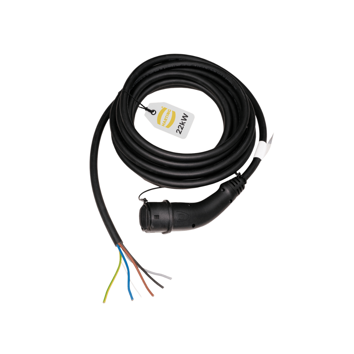 HARTING Ladekabel (bis 22 kW) Typ 2 - offenes Ende für Wallboxanschluss