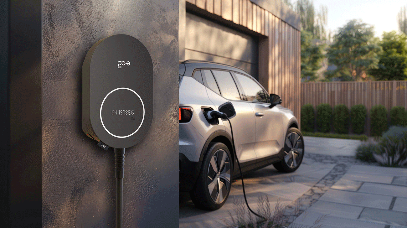 go-e Charger CORE Wallbox (bis 22 kW) mit Typ 2-Ladekabel