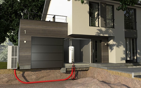 KRASO Einspartenhauseinführung BKP-Boden - 110 Universal für Erdwärme, Strom oder Wasser