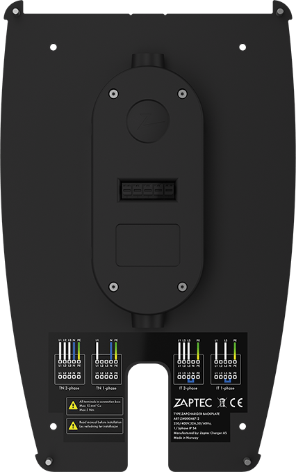 Zaptec Rückplatte für Zaptec Pro Wallbox