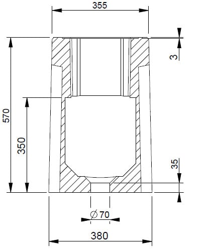 Kortmann Betonfundament für Alfen Standfüße (Eve Single/Eve Double) und Peblar Dual Standfuß