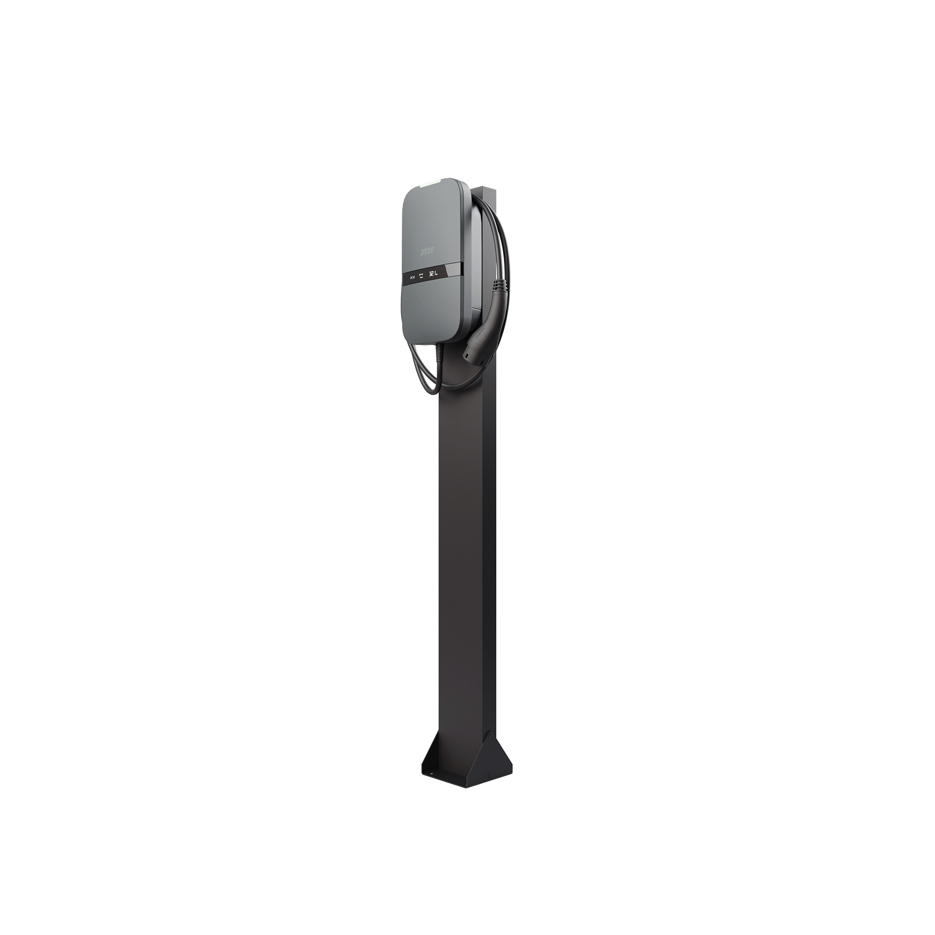 Peblar Single Pole Floor Mount Standfuß für 1 Single Wallbox