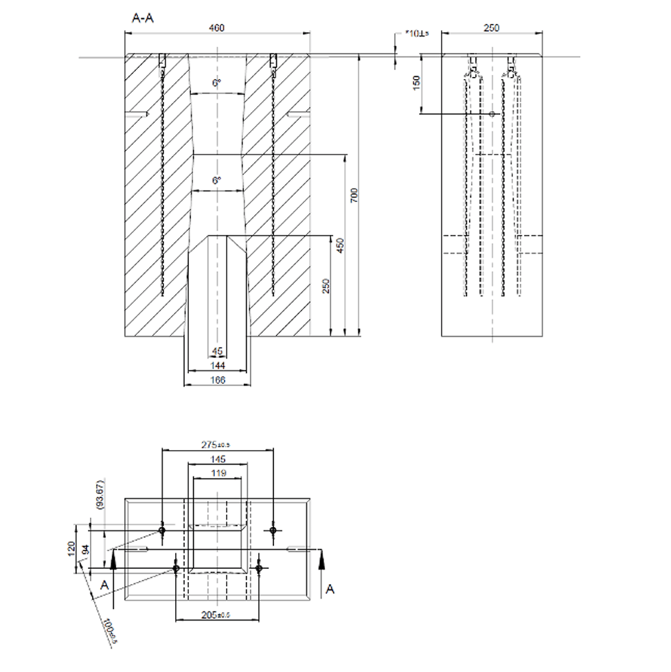 Kortmann Betonfundament für Technagon TEP4 Ladestation und TEW4 Wallbox auf Stele