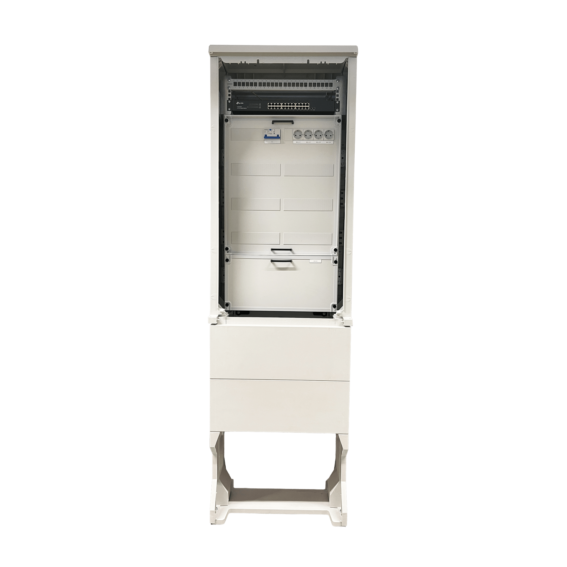 Alphatec Netzwerkzentrale Outdoor 24 Ports v2