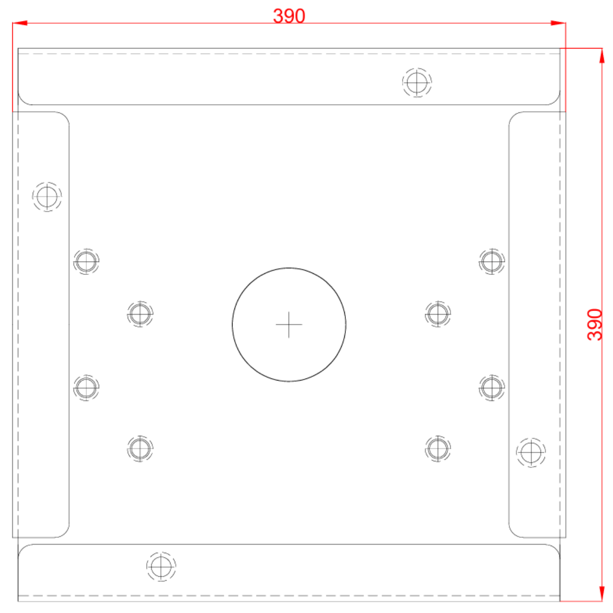 Kettner Abdeckungen für TERRASAFE-EL Kunststofffundament 250x250