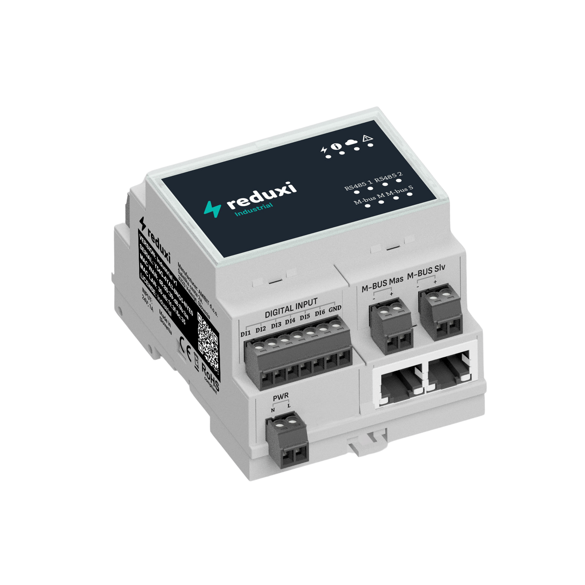 Reduxi Industrial EMS-Controller (DIN, LTE, M-Bus, KI-EMS für C/I & Utility)