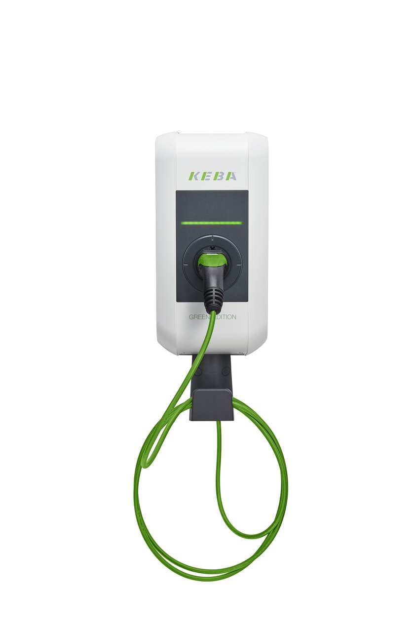 KEBA KeContact P30 a-series GREEN EDITION Wallbox (bis 11kW) mit Typ 2-Ladekabel