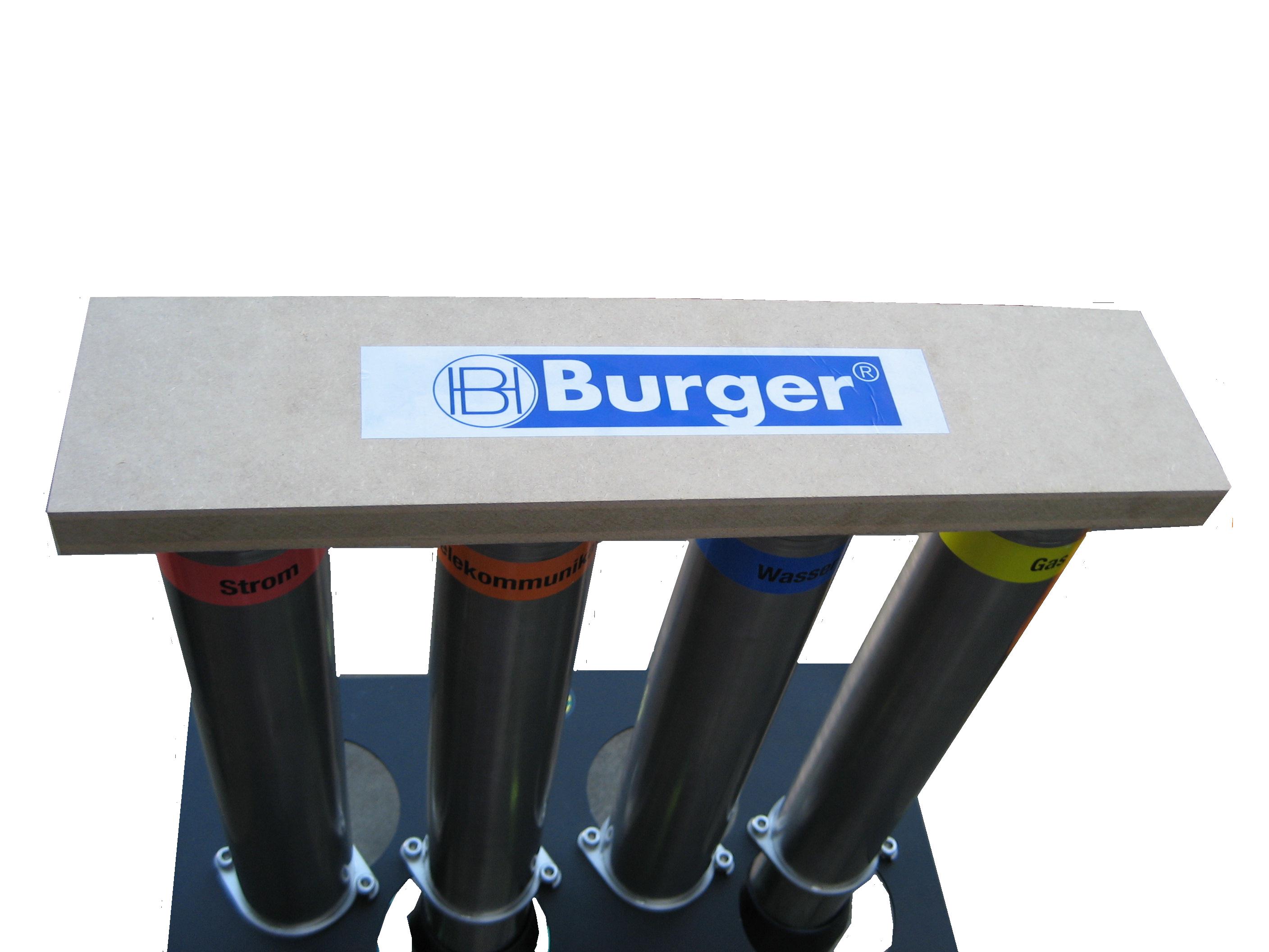 Burger Mehrspartenhauseinführung in Reihe (UniSelect) Gebäude ohne Keller
