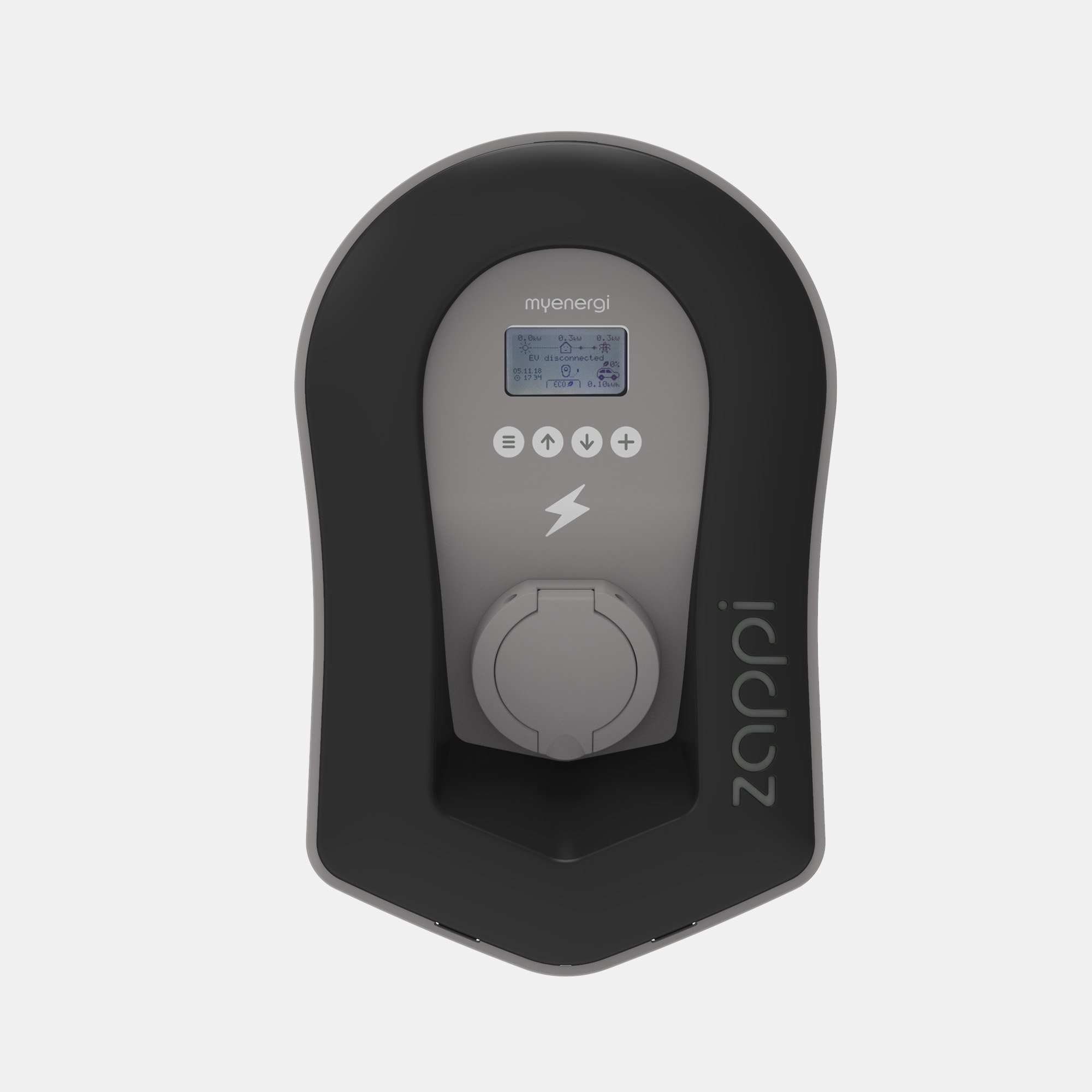 myenergi zappi Wallbox V2.1 (bis 22 kW) mit Ladesteckdose