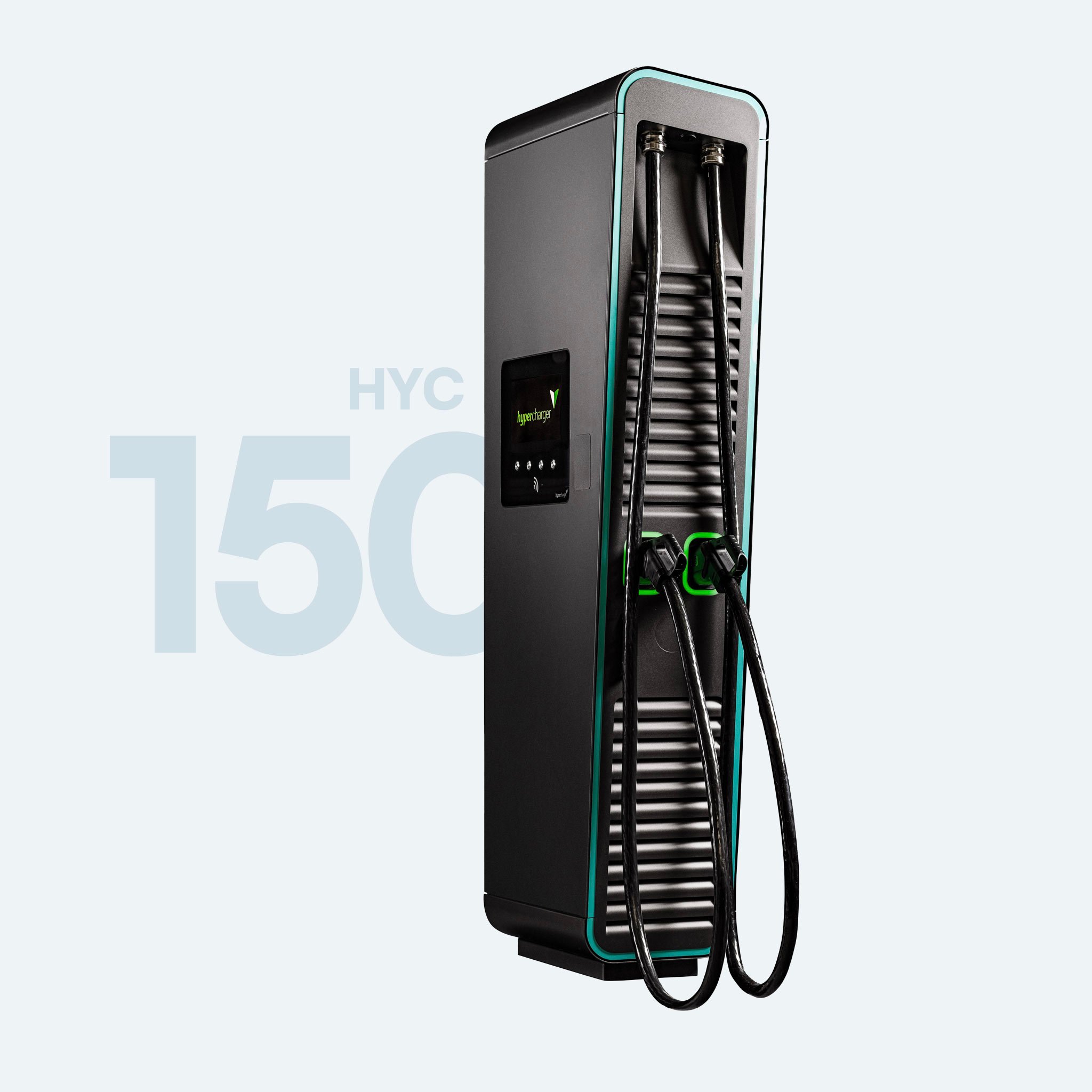 alpitronic hypercharger HYC150 Schnellladestation mit 2 CCS-Stecker (bis 150 kW, Eichrecht, 2x 5 m Kabel)