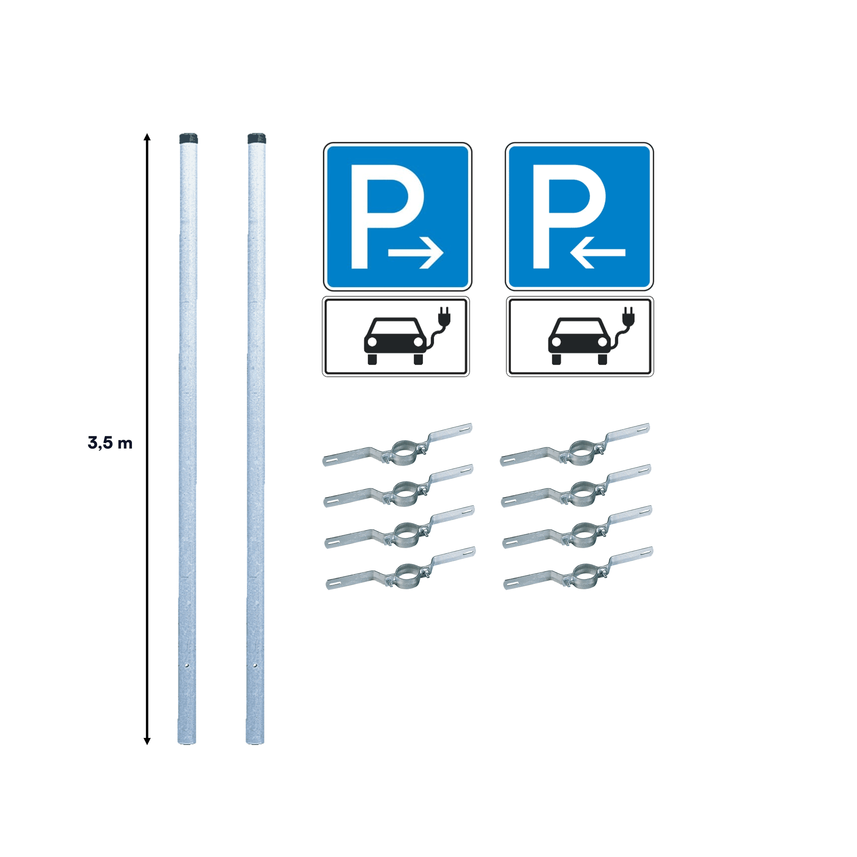 Beschilderung Set für zwei und mehr Stellplätze (Set 1)