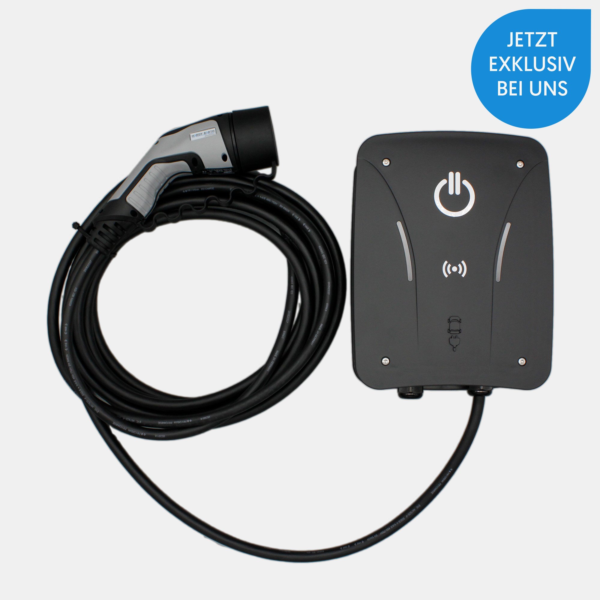 eCHARGE cPµ2 - PRO Wallbox BLACK EDITION (bis 11 kW) mit Typ 2-Ladekabel