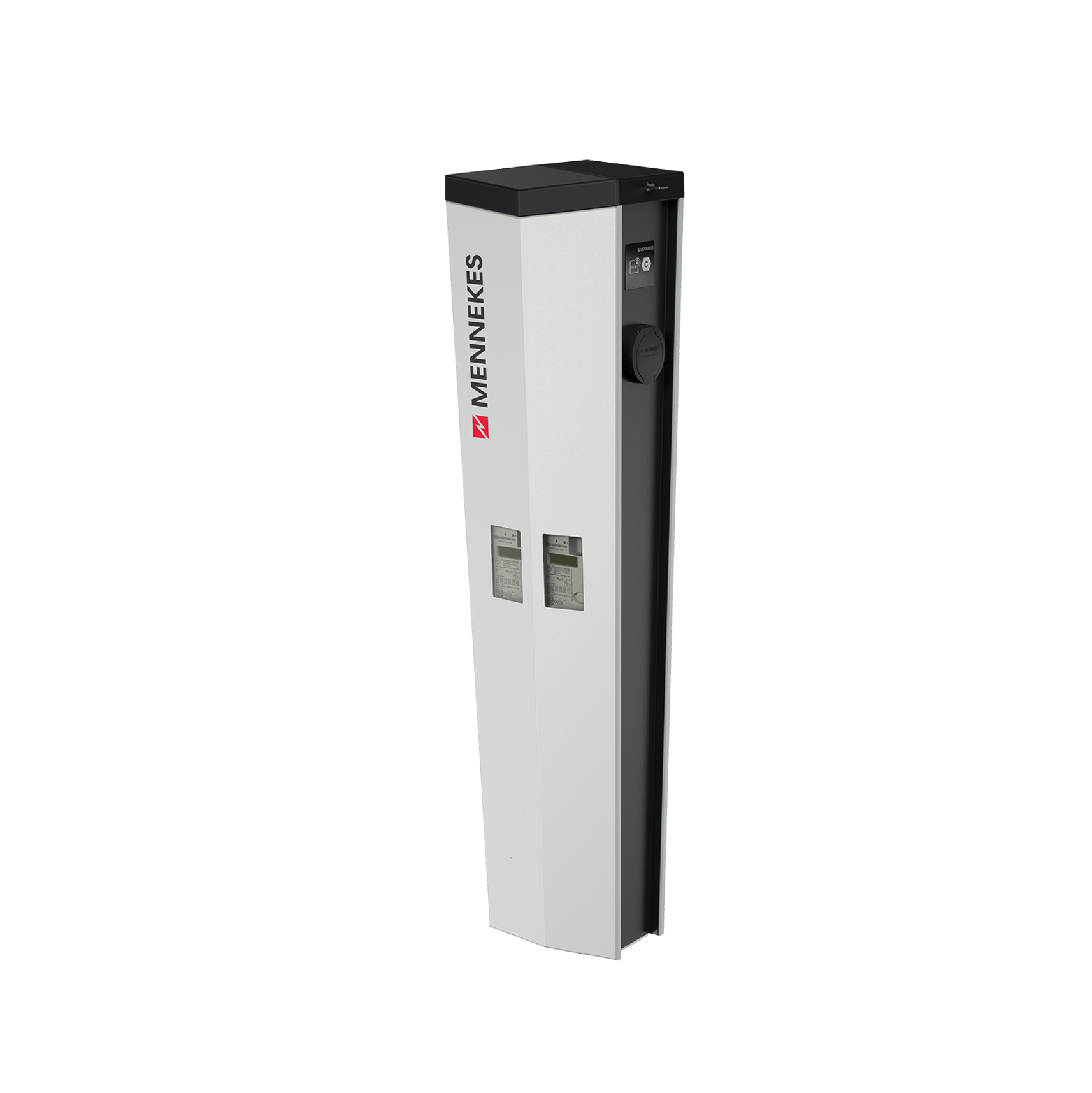 MENNEKES AMEDIO Professional+ AC-Ladesäule mit 2 Typ 2-Steckdosen (eichrechtskonform, bis 2x 22 kW)