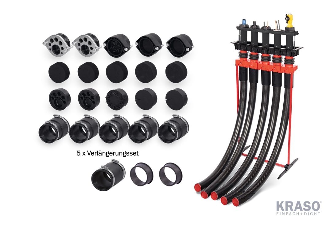 KRASO Fünfspartenhauseinführung BKP BOX für Gebäude ohne Keller