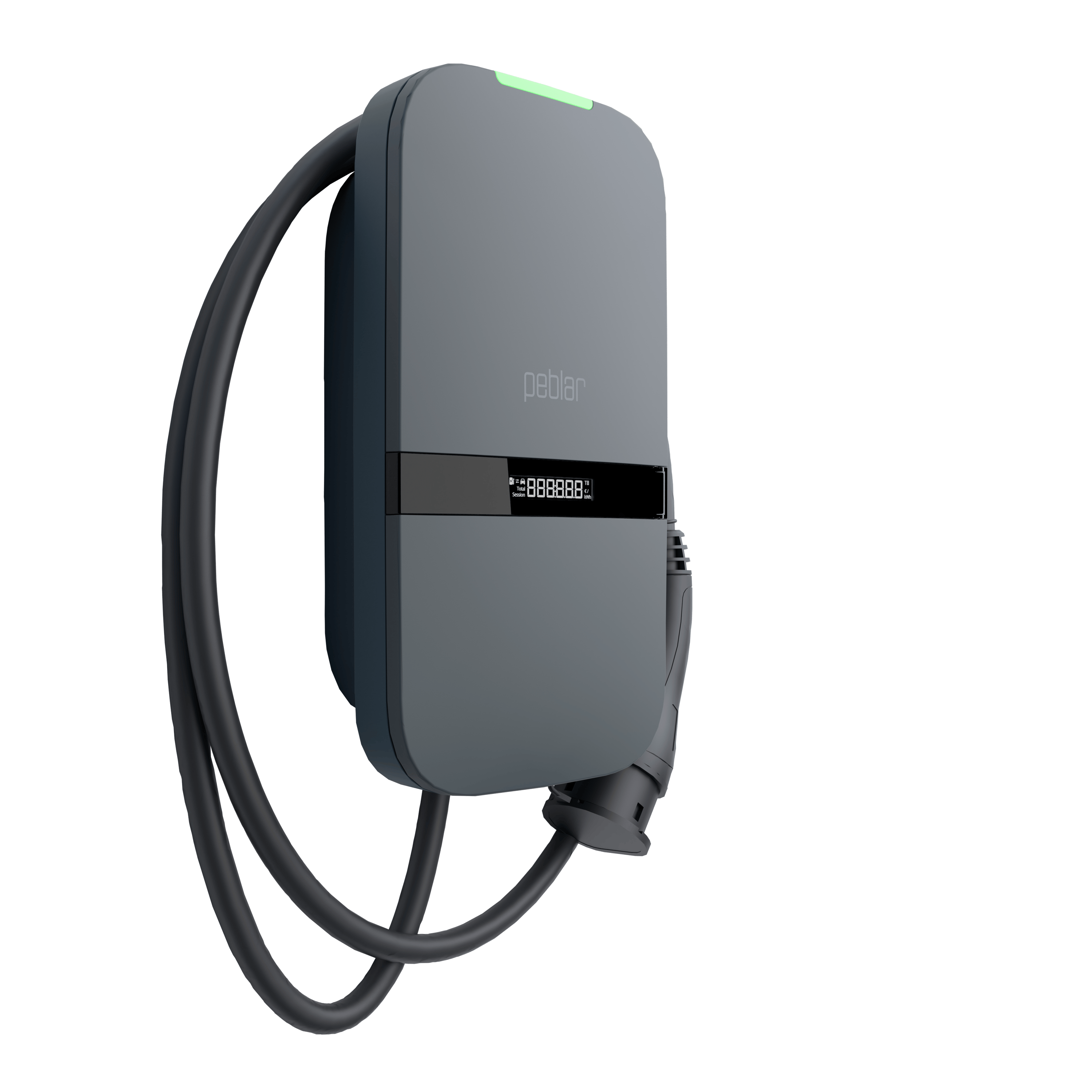 Peblar Business Wallbox mit Typ 2-Ladekabel (bis 22 kW, MID)
