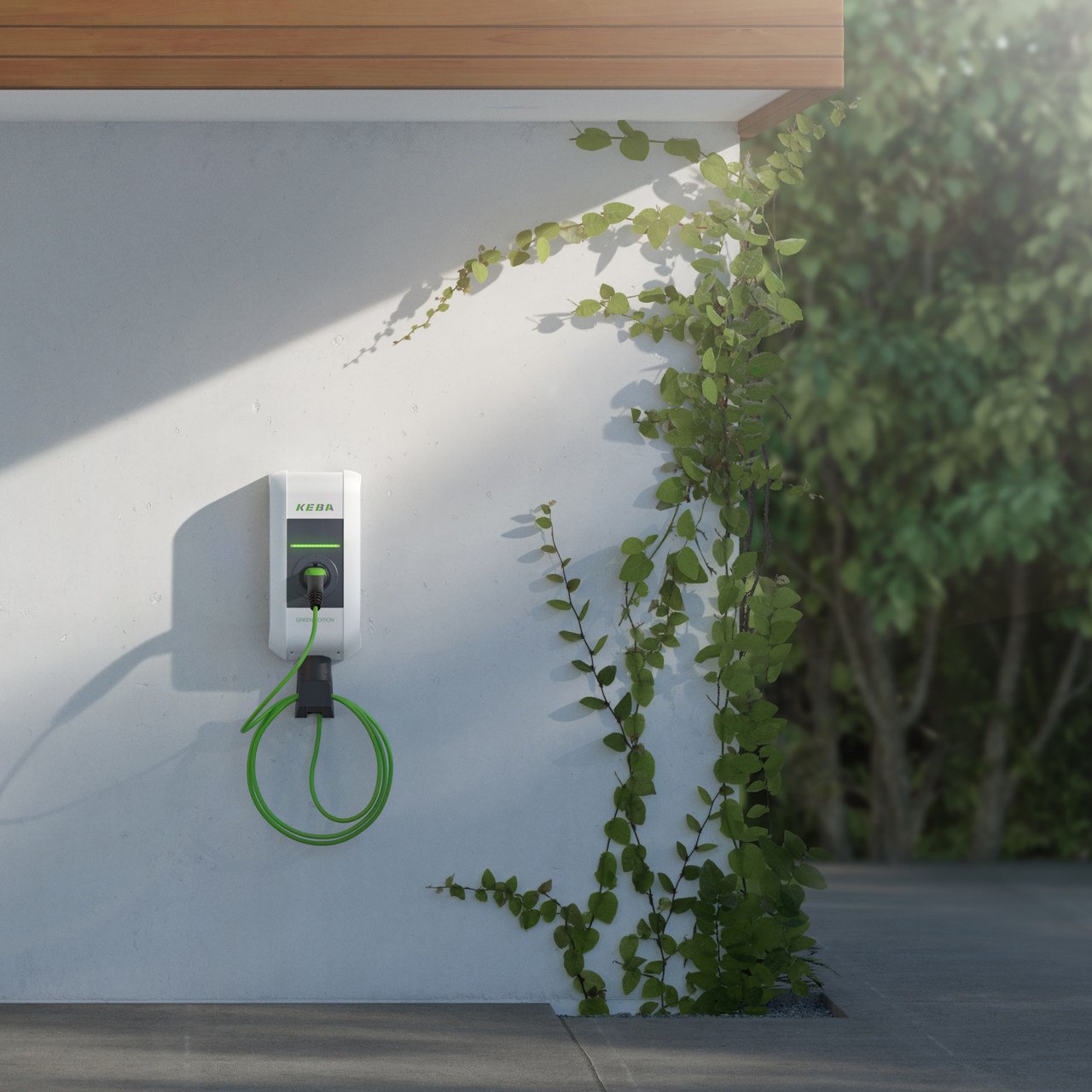 KEBA KeContact P30 a-series GREEN EDITION Wallbox (bis 11kW) mit Typ 2-Ladekabel