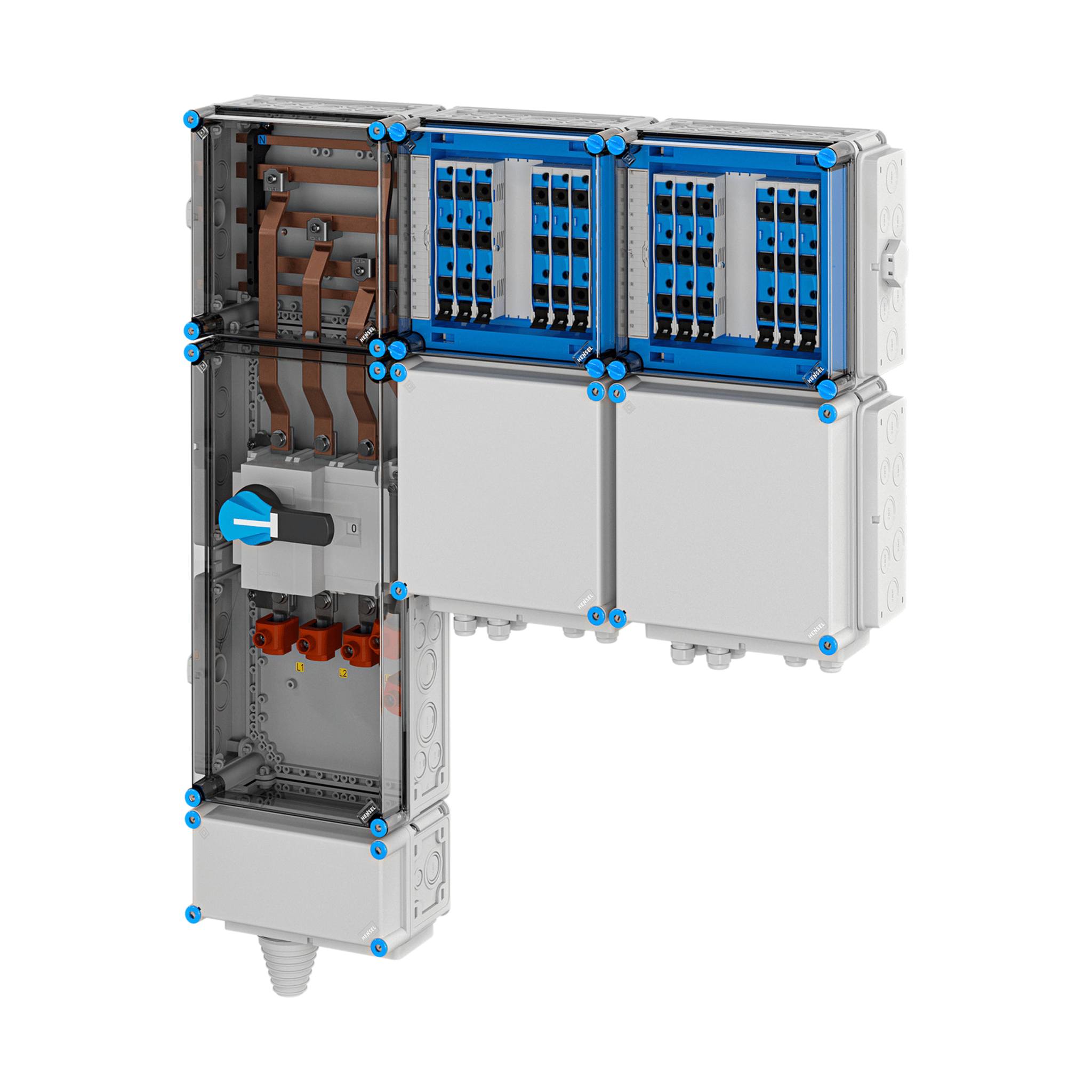 Hensel Mi EV Anschlussfertiger Unterverteiler für Ladestationen 11kW