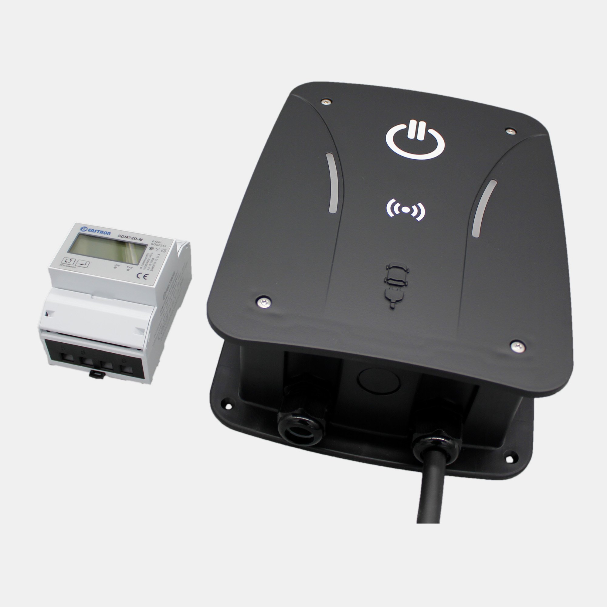 eCHARGE cPµ2 - PRO Wallbox BLACK EDITION (bis 11 kW) mit Typ 2-Ladekabel