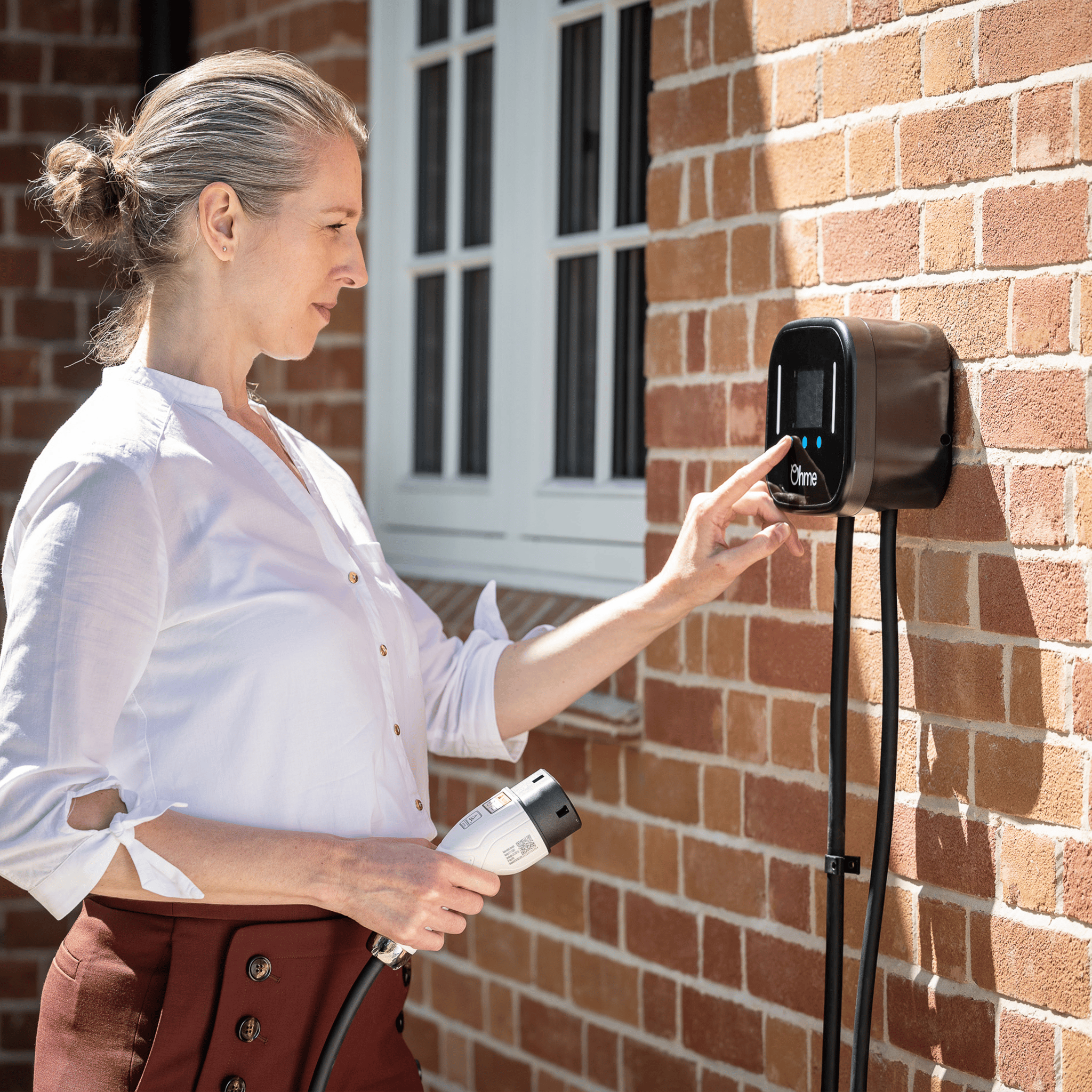 Ohme Home Pro Wallbox mit Typ 2-Ladekabel (bis 11 kW)