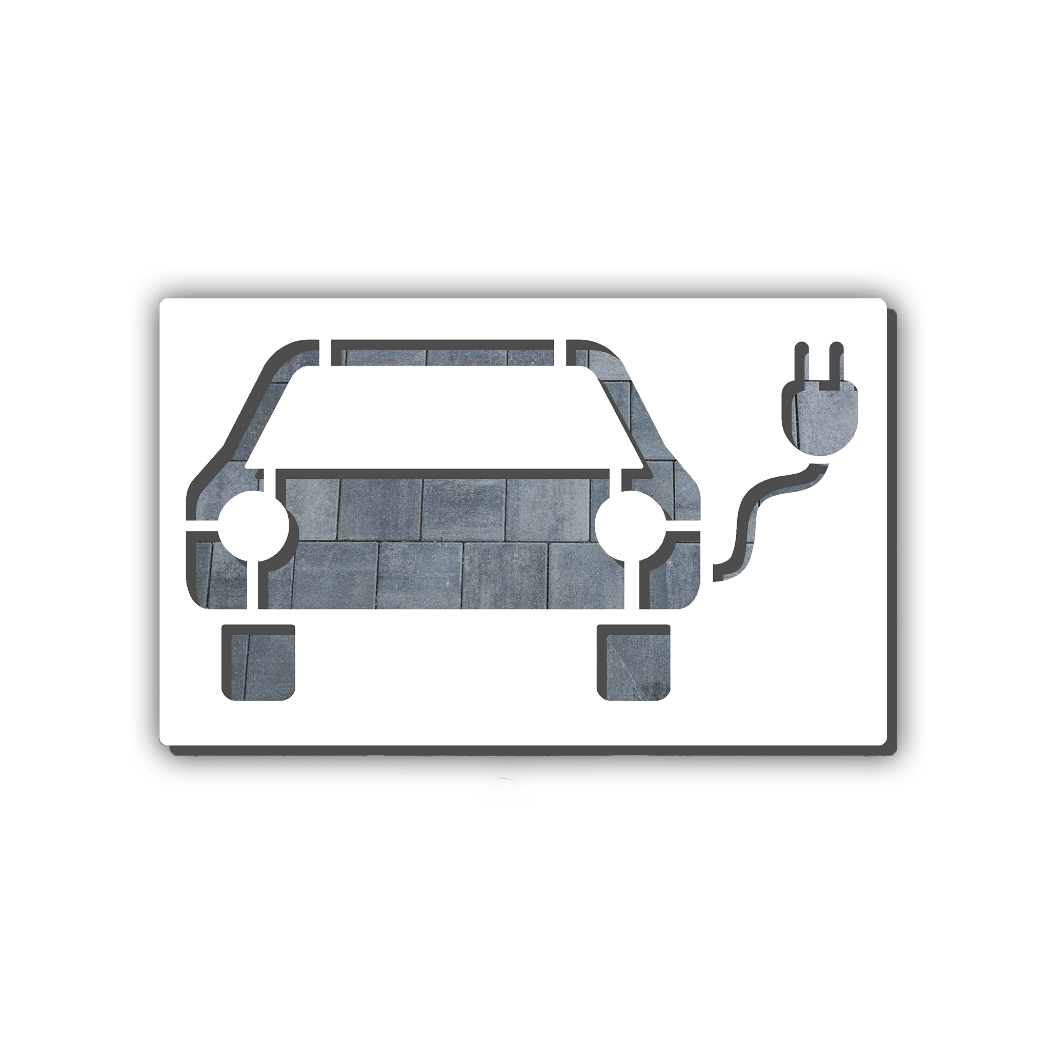 Schablonen Markierung E-Auto Ladestation