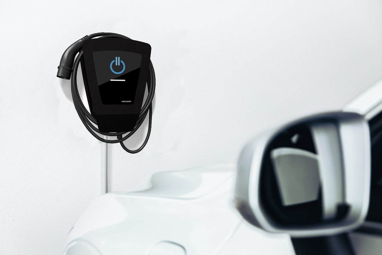 Heidelberg Amperfied Energy Control Plus Black Edition Wallbox (bis 11 kW) mit Typ 2-Ladekabel