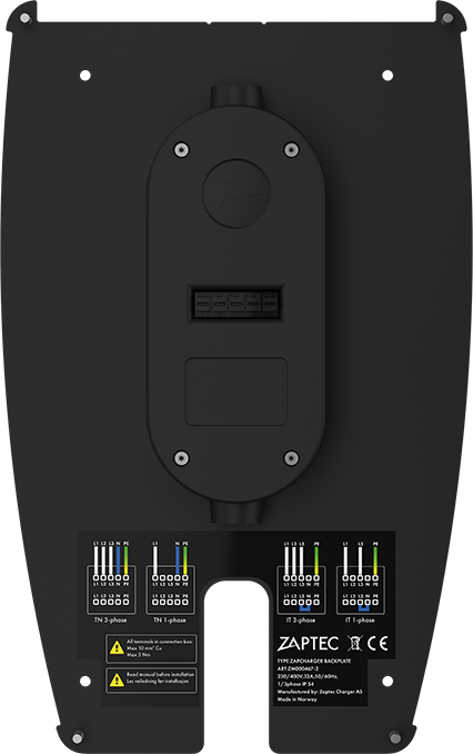 Zaptec Rückplatte für Zaptec Pro Wallbox