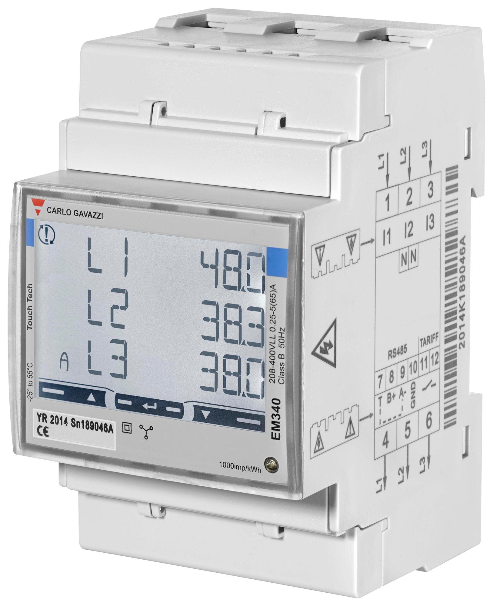 Carlo Gavazzi MID Zähler (3-phasig bis zu 65A)