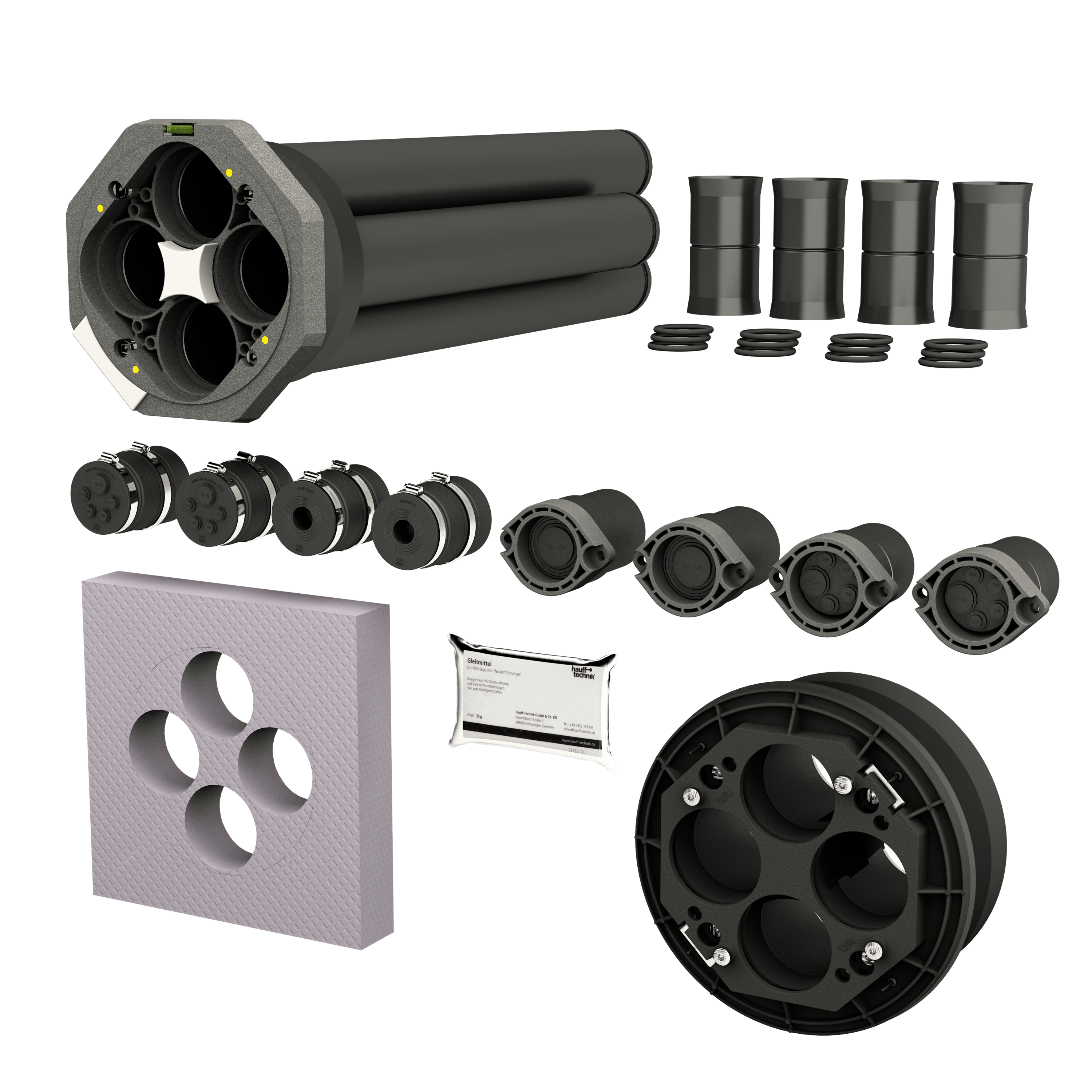 Hauff Mehrspartenhauseinführung (PolySafe) für Gebäude mit Keller