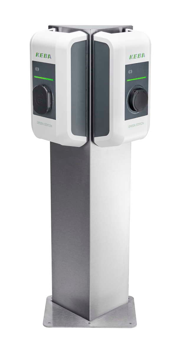 KEBA Standfuß Dreieck (V3) für zwei Wallboxen KeContact P30