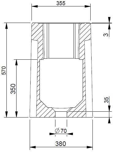 Alfen Betonfundament für Alfen Standfüße (Eve Single / Eve Double) und PG-Line