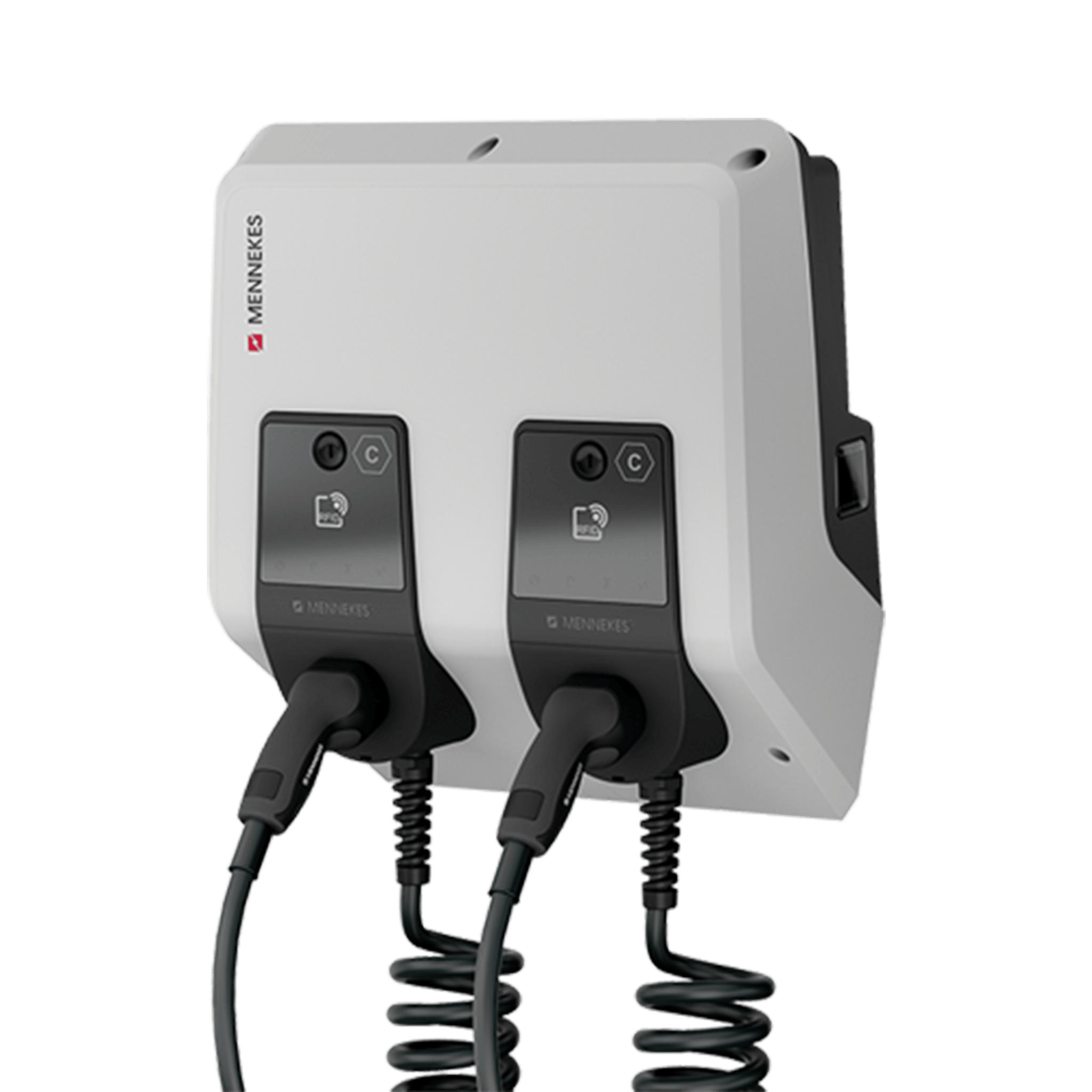 MENNEKES AMTRON Professional Twincharge mit 2 Typ 2-Ladekabeln (bis 22 kW, Eichrecht)