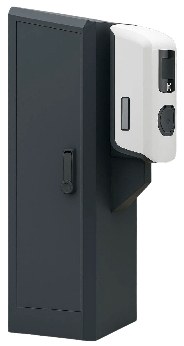 Alfen Eve Double Plus Public AC-Ladesäule mit HAK (3.Hz) (bis 22 kW, Eichrecht) - Nachfolger PG-line