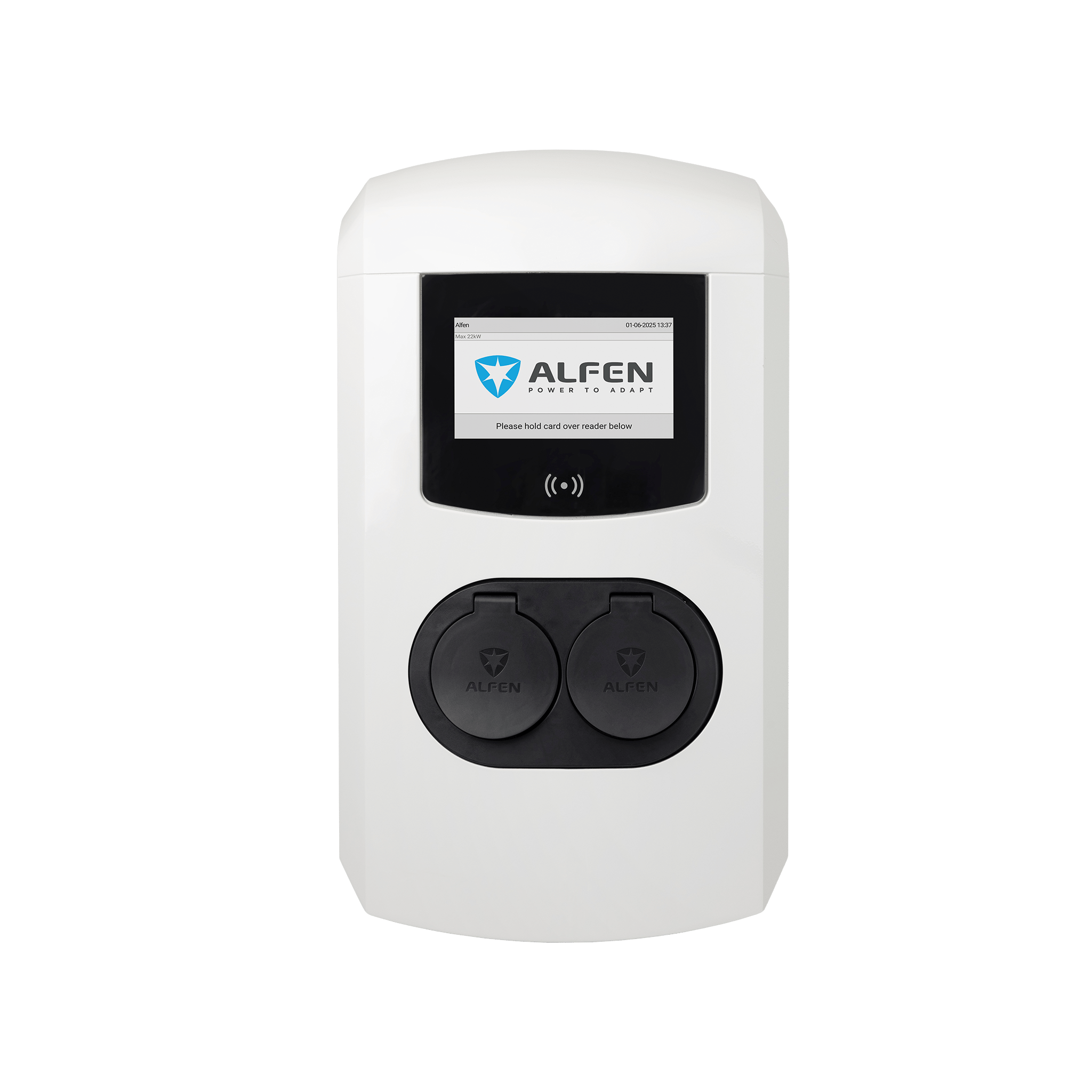 Alfen Eve Double Plus DE Wallbox mit 2 Ladesteckdosen (bis 22 kW, Eichrecht)