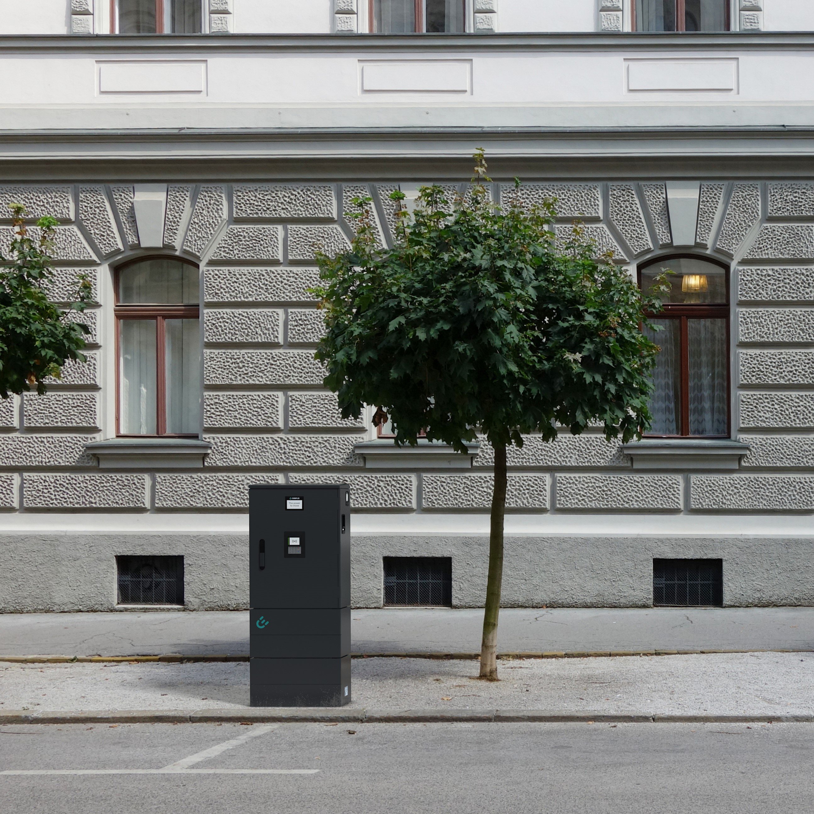 Compleo DUO ims AC-Ladestation mit 2x Typ 2-Steckdosen (bis 2x 22 kW, Eichrecht, DPZ)