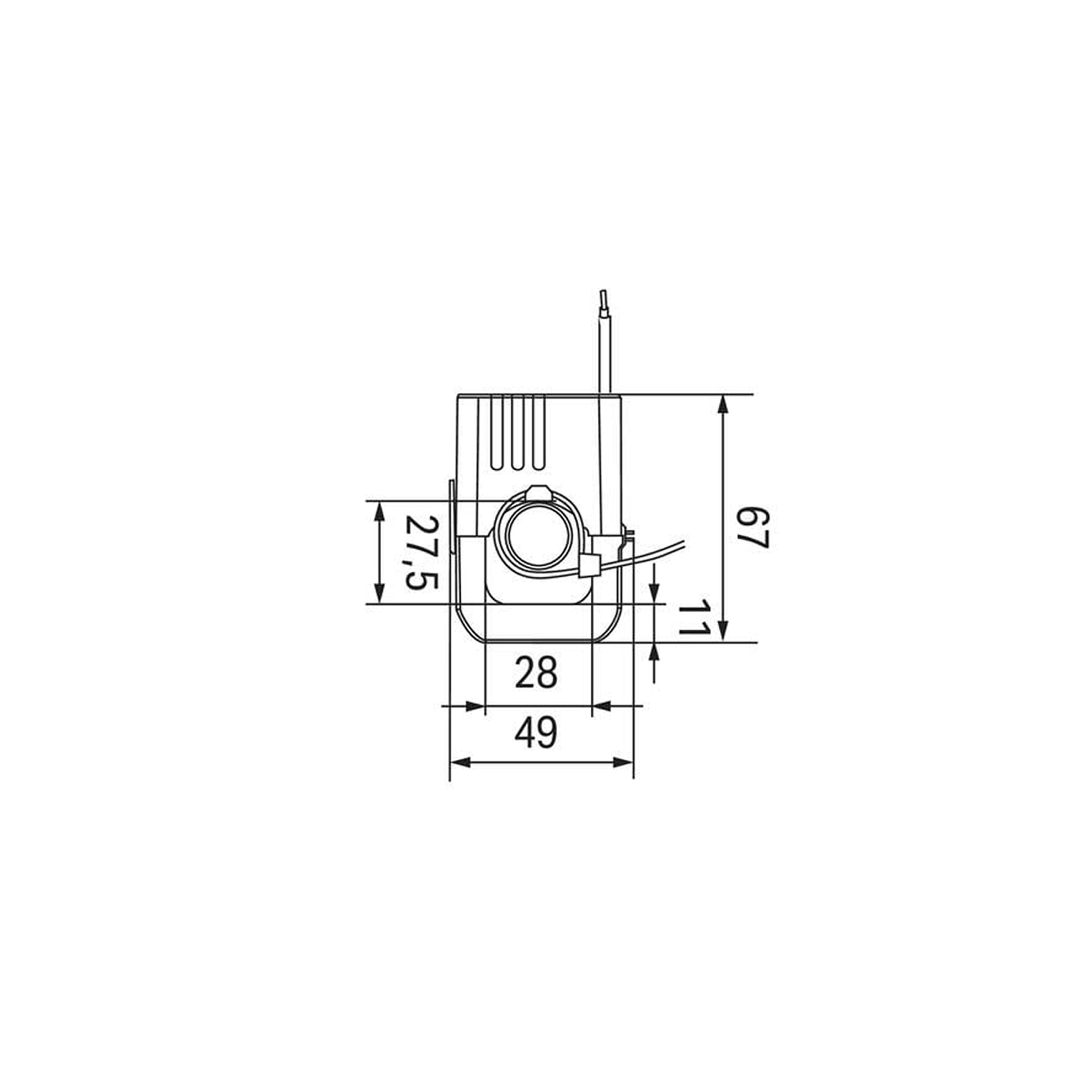 WAGO Umbauwandler für Rundleiter bis 28mm (200A/1A)