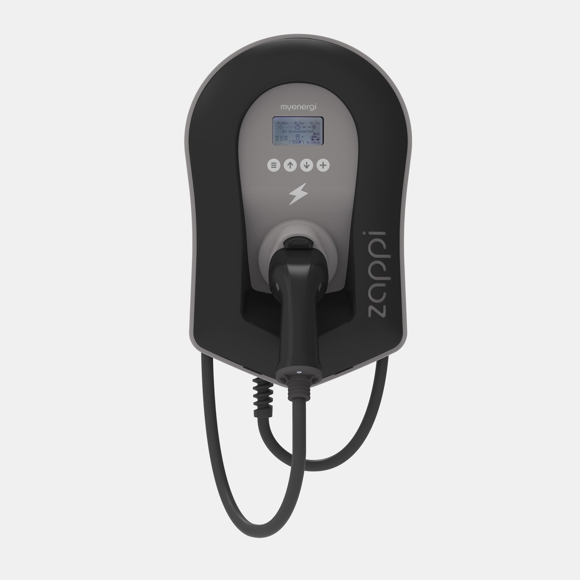 myenergi zappi Wallbox V2.1 (bis 22 kW) mit Typ 2-Ladekabel