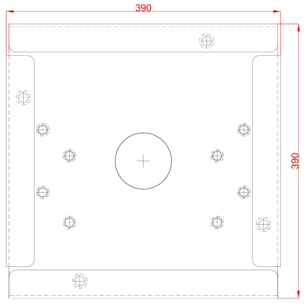 Kettner Abdeckungen für TERRASAFE-EL Kunststofffundament 250x250