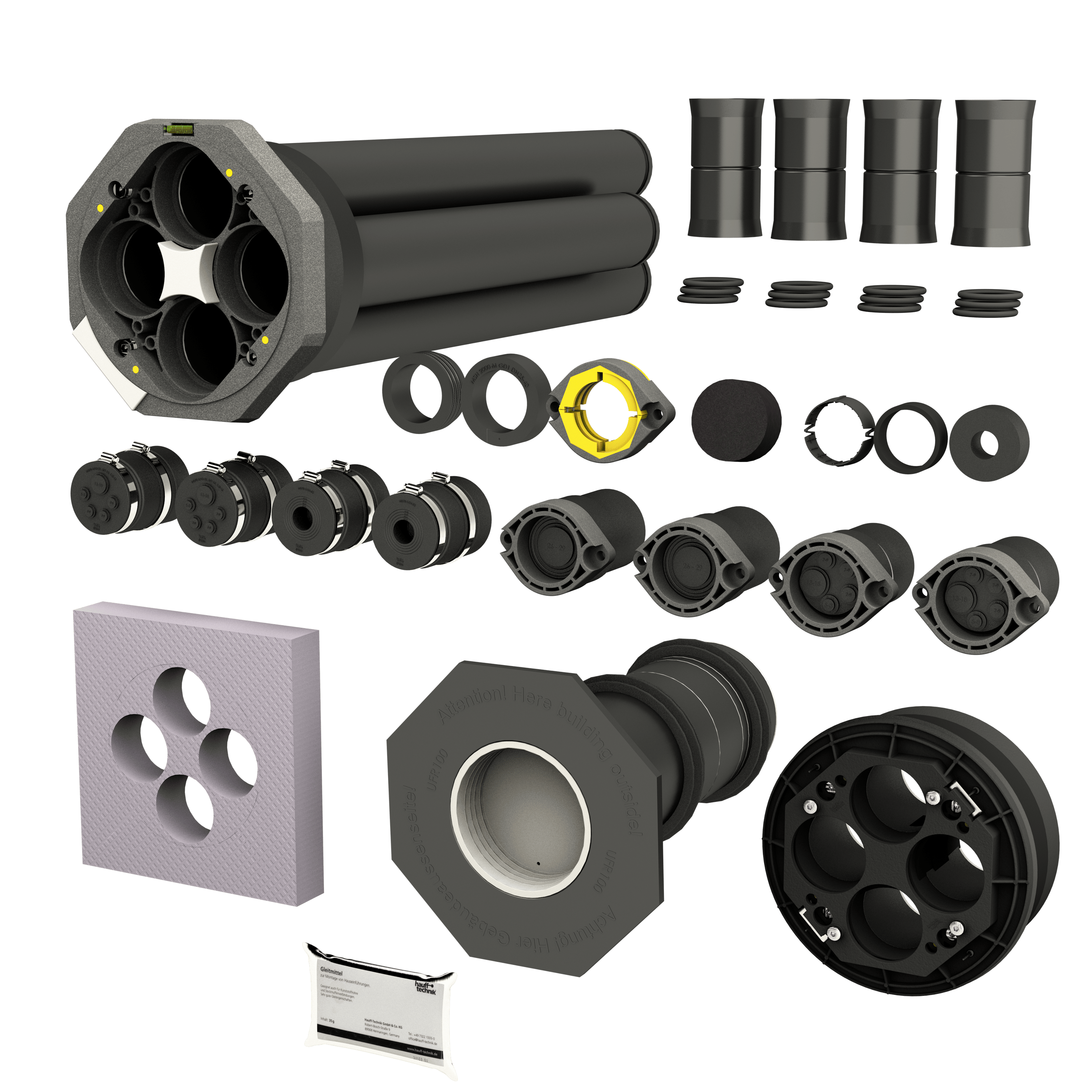 Hauff Mehrspartenhauseinführung (PolySafe) für Gebäude mit Keller