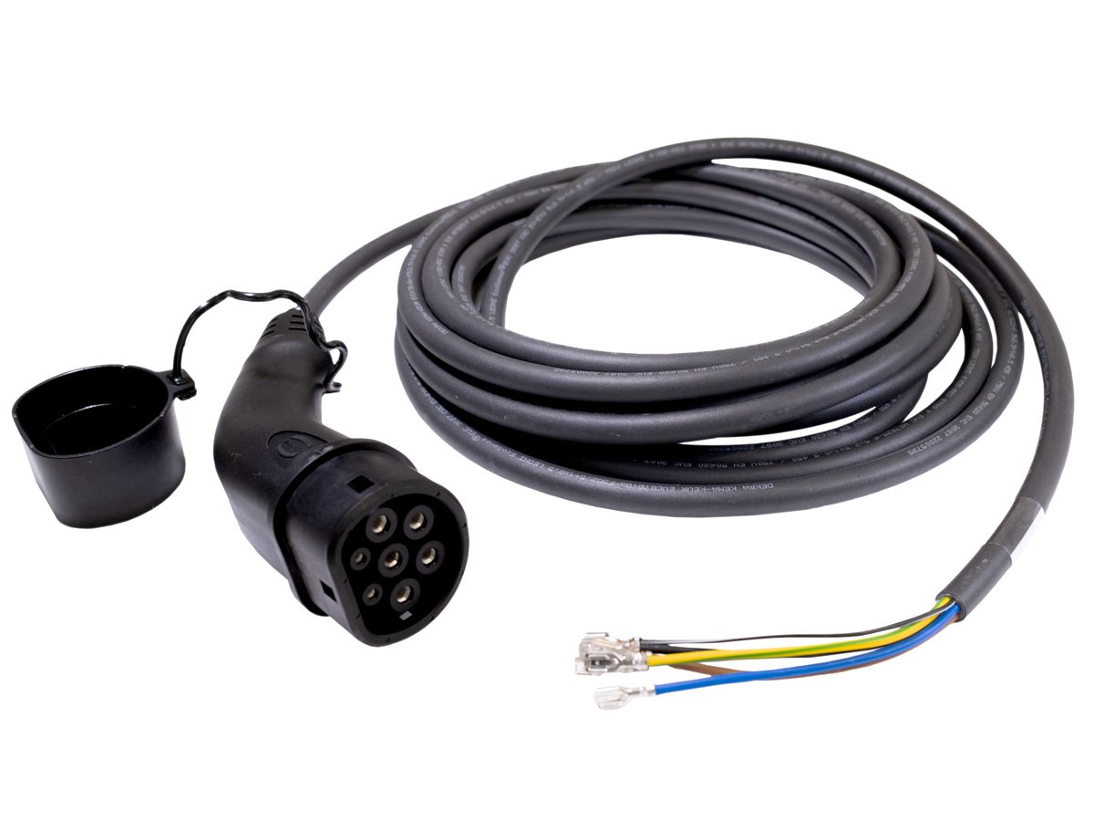 Heidelberg AMPERFIED Ladekabel (bis 11 kW) Typ 2 - offenes Ende für Wallboxanschluss