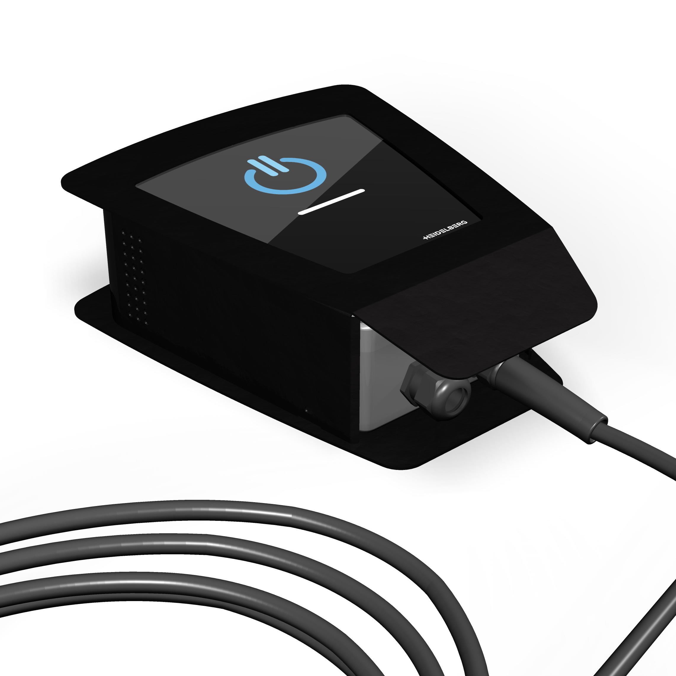 Heidelberg Amperfied Energy Control Plus Black Edition Wallbox (bis 11 kW) mit Typ 2-Ladekabel