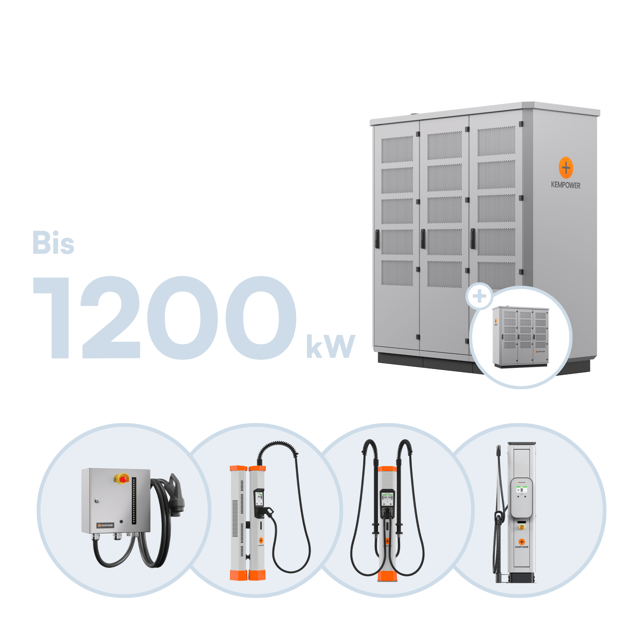 Kempower C-Serie DC-Ladesystem (bis 1.200 kW, MID, individuelle CCS- und MCS-Varianten)