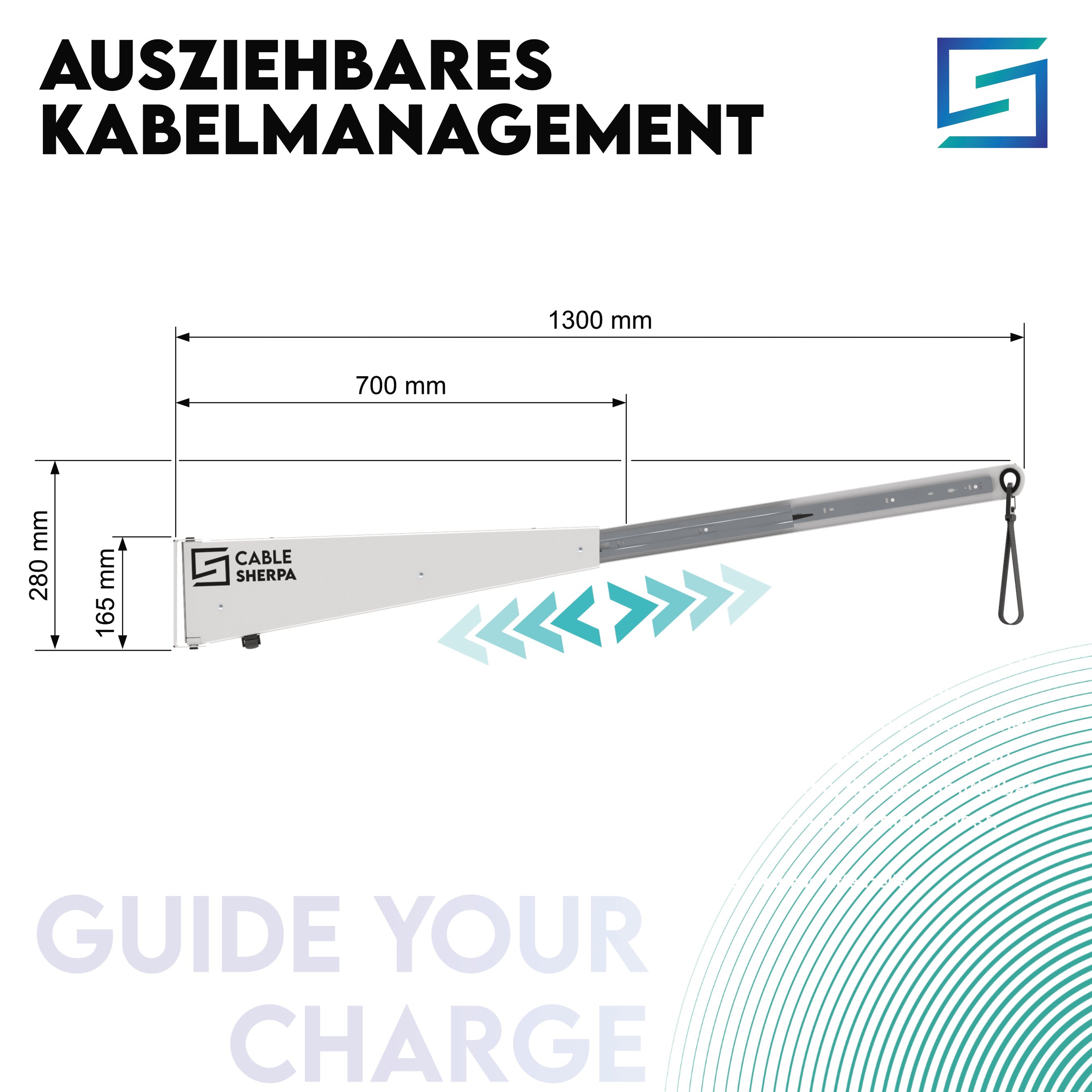 Cable-Sherpa Kabelmanagement für bestehende Wallbox