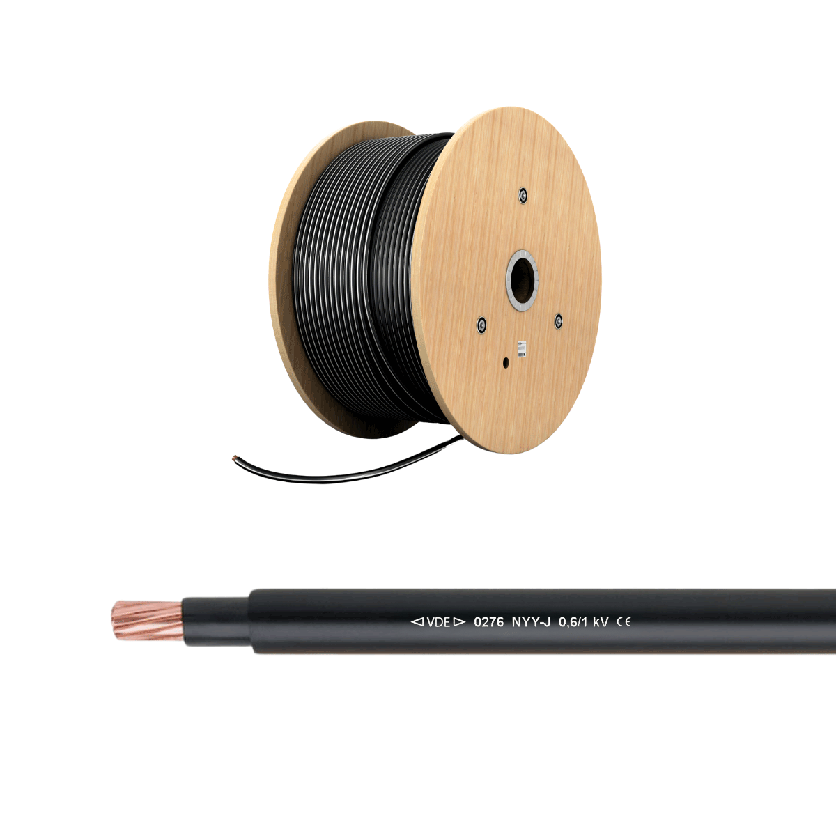 Erdkabel NYY-J Einzeladern (150mm² / 300mm²)