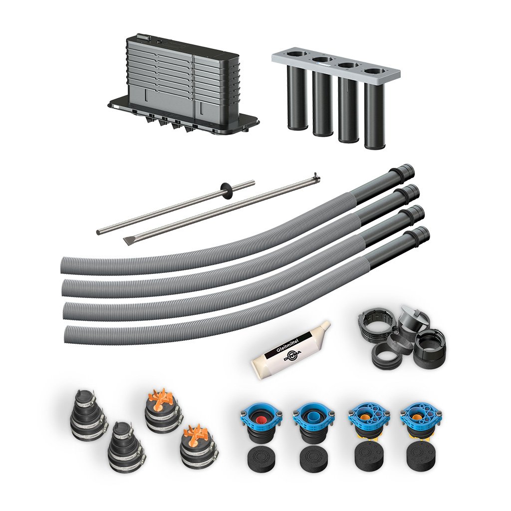 DOYMA Bauherrenpaket Mehrspartenhauseinführung für Gebäude ohne Keller