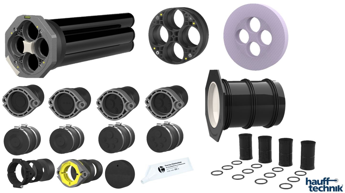 Hauff Mehrspartenhauseinführung (PolySafe) Gebäude mit Keller