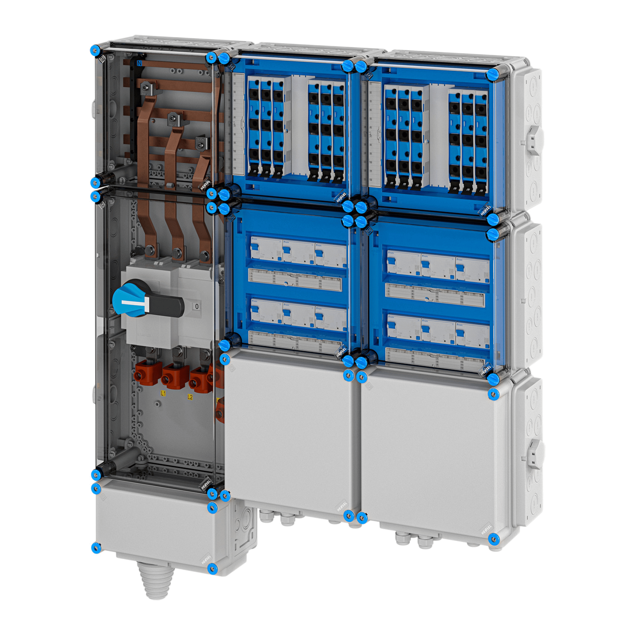 Hensel Mi EV Anschlussfertiger Unterverteiler für Ladestationen 11kW