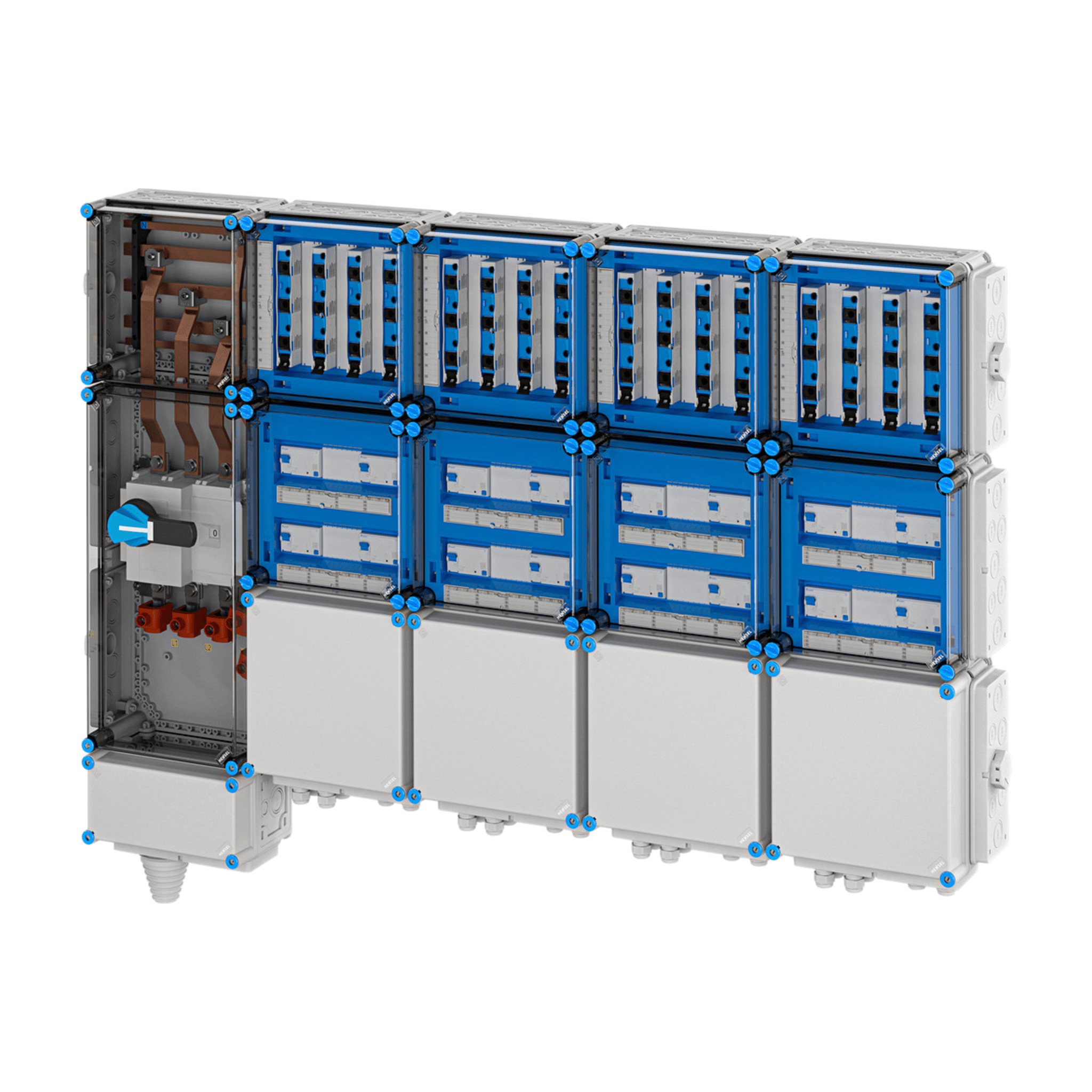 Hensel Mi EV Anschlussfertiger Unterverteiler für Ladestationen 22kW