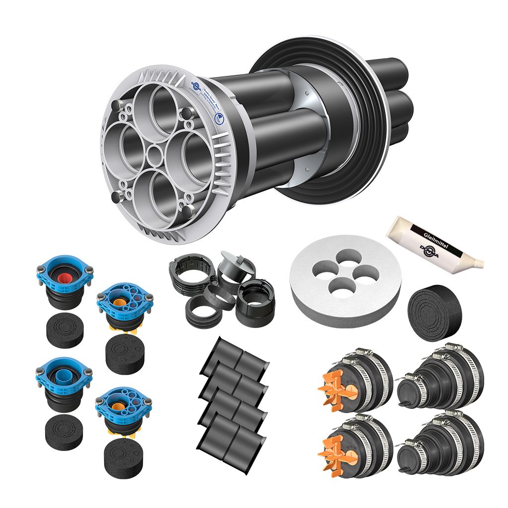 DOYMA Mehrspartenhauseinführung Eco Gebäude mit Keller